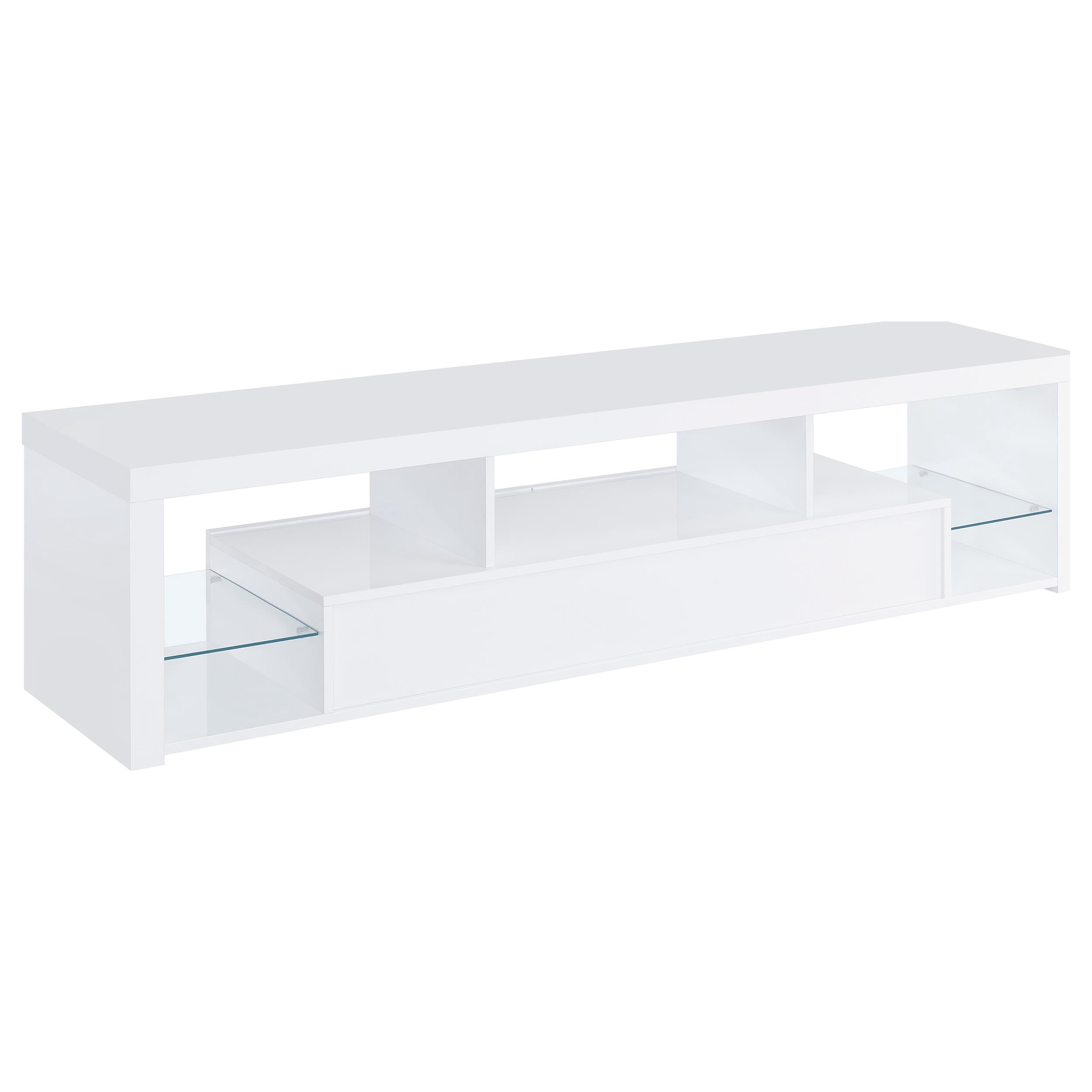 Jude 3-piece 71-inch TV Entertainment Center White High Gloss