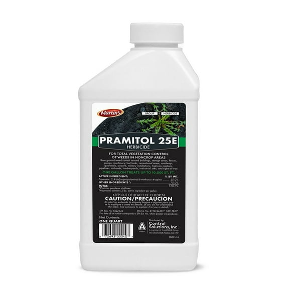 Control Solutions Pramitol 25E Herbicide Lawn & Garden Weed Killer, 1 Qt