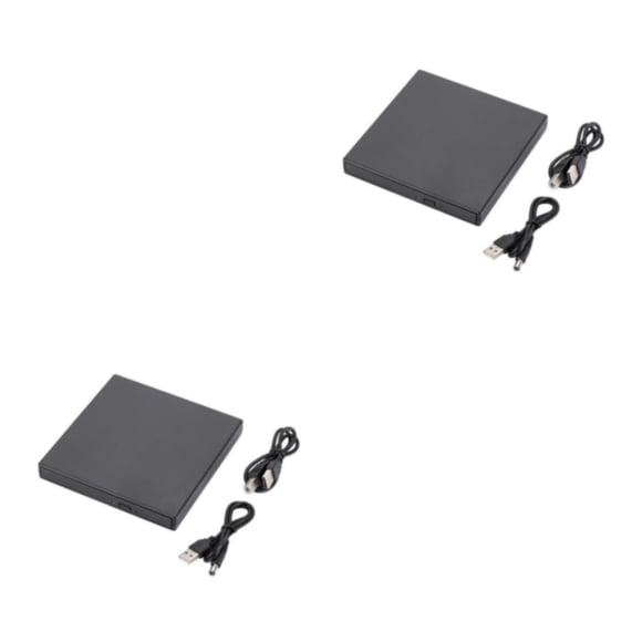 Sidaley Universal portátil portátil velocidad rápida unidad de CD externa reemplazo PC de escritorio reproductor de DVD extraíble lector 2Conjunto