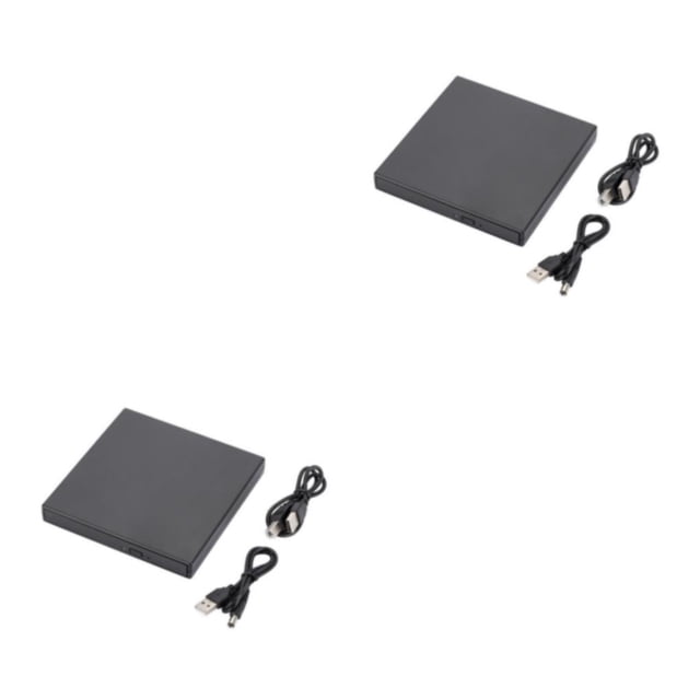 Sidaley Universal portátil portátil velocidad rápida unidad de CD externa reemplazo PC de escritorio reproductor de DVD extraíble lector 2Conjunto