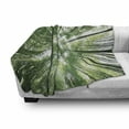 thumbnail image 3 of Bamboo Print Soft Flannel Fleece Throw Blanket, Tropical Rain Forest Tall Bamboo Trees in Grove Exotic Style Nature Theme Image, Cozy Plush for Indoor and Outdoor Use, 60" x 80", Green, by Ambesonne, 3 of 6