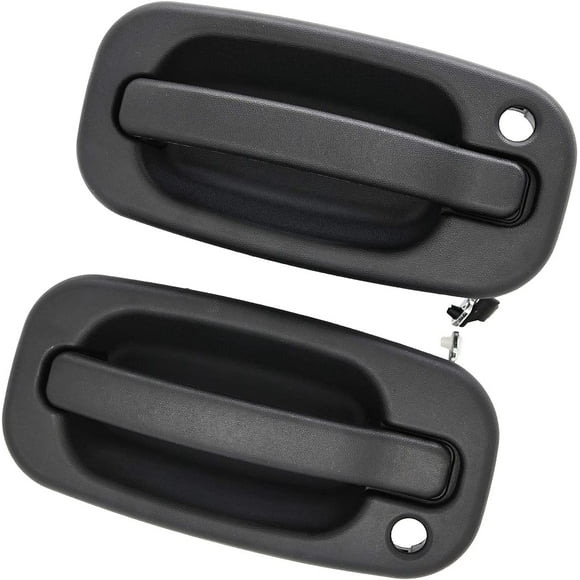 LAICAIW 15034985 15034986 Exterior Door Handle Set Front Left & Right Side Compatible with Chevy Avalanche Silverado Surburban Tahoe GMC Sierra 1500 2500 3500 Yukon Yukon Denali Replacement# 77261 77