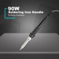thumbnail image 3 of 90W Electronic Soldering Iron Heated PVC Handle Welding Tool Solder 6 Holes Rework Repairing Tool Solder Pen Universa, 3 of 11