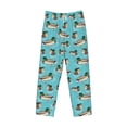 thumbnail image 6 of Goofa Mallard Ducks Swimming In The Lake Pattern Printed Soft Pajama Pants for Men, Wide Leg Comfy Casual Lounge Yoga Pants-Medium, 6 of 9