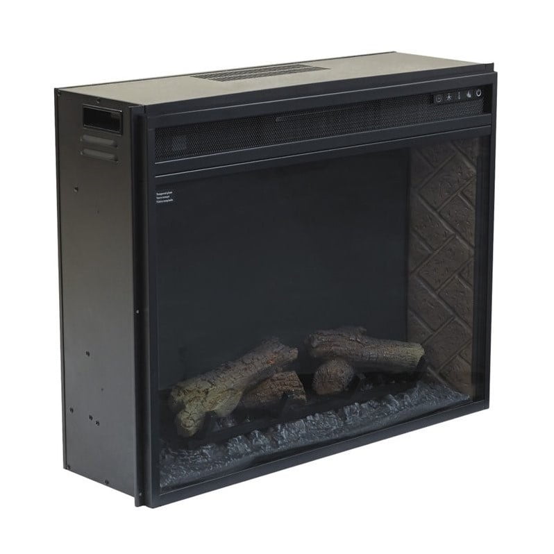 Ashley Large Electric Fireplace Insert Infrared In Black Ashley Large Electric Fireplace Insert Infrared In Black Image 1 Of 2 Zoomed