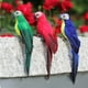 thumbnail image 4 of Loro de plumas de imitación, verde, decoración de jardín, pájaro, loro de acero dorado, pájaro, pájaro de plumas, clip de pájaro de espuma, decoración de pájaros, 4 of 7