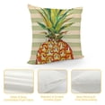 thumbnail image 4 of PHYHOO Summer Decorative Throw Pillow Covers, Fruit Love Heart Yellow Green Cushion Case Decor, Stripes Home Decoration for Sofa White, 4 of 5