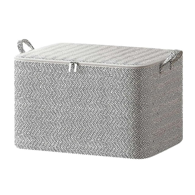 pdqouc Storage Bags Portable Non Woven Zipper Storage Bag Clothes Storage Foldable Closet Organizer Storage Containers with Durable Carry Handles Wardrobe Sorting Storage Box Organizer