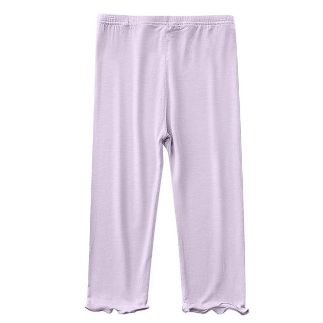 QIPOPIQ Pantalon Droit en Sergé Extensible à Taille Ajustable pour Filles Liquidation
