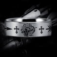 thumbnail image 2 of Silver Tungsten Christian Bow Archer Ring, 2 of 4