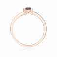 thumbnail image 3 of Fine Color Jewels Alexandrite Ring for Women Rose Gold Created Solitaire jewelry Gift for her, 3 of 8