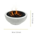 thumbnail image 4 of Teamson Home Extérieur 24" Foyer à Bois avec Grille & Base en Béton, 4 of 8
