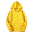 thumbnail image 2 of Sudadera con capucha Sudadera con capucha unisex de algodón Sudadera con capucha que absorbe el sudor Sudadera con capucha, amarillo, M Vogacara AP000776-15, 2 of 7
