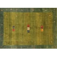 thumbnail image 1 of Ahgly Company Indoor Rectangle Contemporary Oak Brown Abstract Area Rugs, 2' x 5', 1 of 6