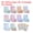 Colorful, variant on Stationery Paper and Envelopes Set, Writing Paper with Envelopes Sticker, Stationery Set for Invitation Colorful
