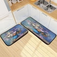 thumbnail image 7 of 2-Piece Kitchen Rugs Set Non-Slip Mats Carpet Floor for Kitchen, Bathroom (19.7"x27.6" & 19.7"x47.2") Vintage Style Vase, 7 of 7