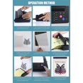 thumbnail image 5 of Aliotech 2 juegos de 100 puntas en forma de abanico, puntas de plástico para decoración de uñas, tablero de esmalte, varillas de práctica con soporte de anillo dividido de metal (negro), 5 of 5