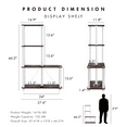 thumbnail image 4 of Furniture of America Brooks Adult Open Display Shelf Bookcase, 4-Cube Shelves, Greige, 4 of 15