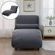 thumbnail image 5 of Muebles Cove para sala de estar, suaves, acogedores y antideslizantes, productos para decoración de interiores. Gris oscuro, 5 of 8