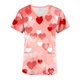 thumbnail image 3 of Fiudx Camisetas para Mujer Top de Enfermera con Cuello En V y Manga Corta con Bolsillo Estampado para El Día de San Valentín para Mujer, 3 of 4