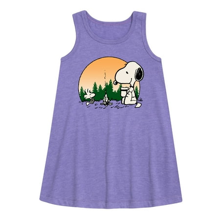 

Peanuts - Campfire Mugs - Toddler and Youth Girls A-line Dress