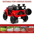 thumbnail image 3 of Garvee Kids Ride On Truck Car TR2311 with Remote Controller, LED Lights & Music, Age 3+, Red, 3 of 7