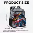 thumbnail image 7 of KUIFORTI Red Tractor Toddler Backpack Boys Kids School Bag with Front Storage Pockets Adjustable Straps 13.5 Inch for Preschool Kindergarten Back to School Gifts, 7 of 7