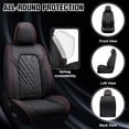 thumbnail image 5 of Car Seat Cover for Hyundai Santa fe 2026, Red Car Seat Covers, Faux Leather 5 Seats Full Set Scratch Resistant Suitable for All Seasons, Suitable for 5-seater cars only, Protect Car Seats, 5 of 7
