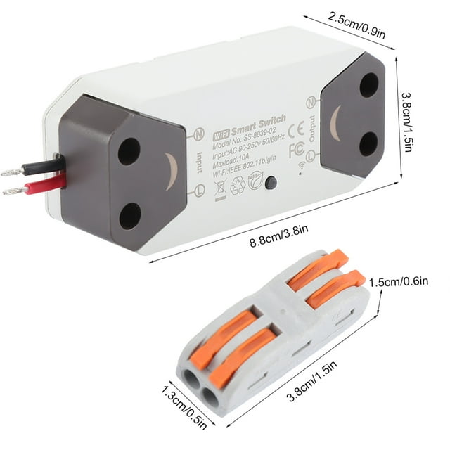 Interruptor de Luz Inteligente Wifi, Control remoto de control remoto Wi-fi universal Smart Switch, Ventilador de Sinconización para la Luz