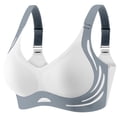 thumbnail image 1 of Brasier sin Varillas Mujer Sujetador Deportivo Inalámbrico para Mujer, de Alta Sujeción, sin Costuras, Cómodo, Talla Grande, para Entrenamiento, Yoga, Correr, Gimnasio, Ropa Deportiva. Extra Grande, 1 of 5