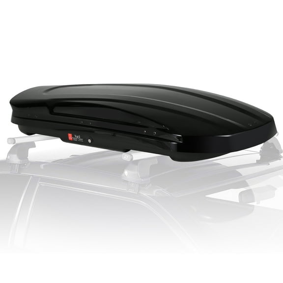 Mescukay Heavy Duty Hard Shell Roof Top Cargo Carrier, 69" x33" x11" Waterproof Lockable Storage Box Capacity 165 lbs 17 Cu Ft - Tool-Free Install- Fits SUV, Truck, Van