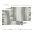 thumbnail image 4 of VHC Brands Placemat 13x19 Set of 2, Cotton Dining Room, Kitchen Placemat, Dining Table Placemats, Place Mat, Kaila Collection, Rectangle 13x19, Navy, 4 of 4