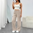 thumbnail image 6 of SUNBS Womens Cargo Sweatpants Wide Leg Pants For Women With Pockets & Elastic Waist Casual Pants, 6 of 9