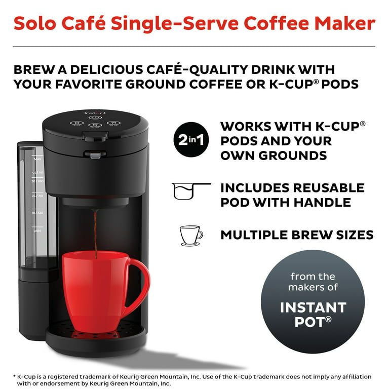 Instant Solo Single Serve Coffee Maker (White)