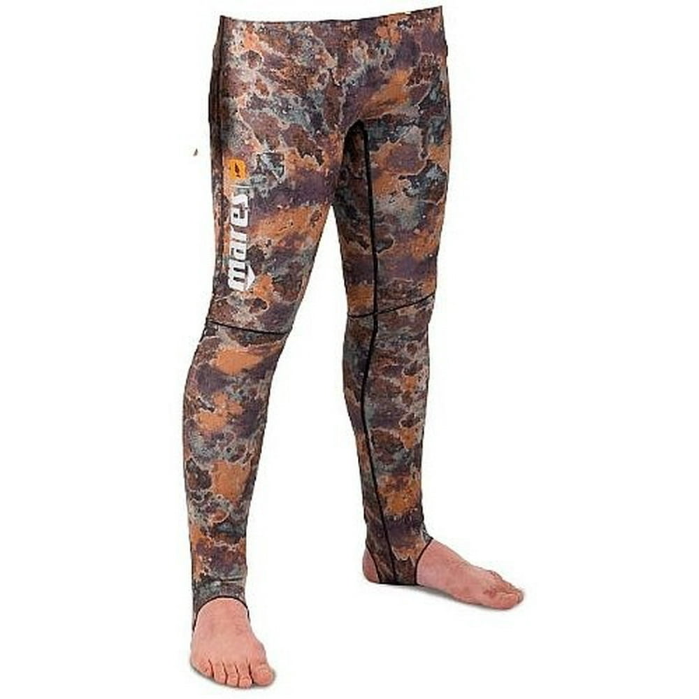 Mares mares rash guard lycra pants, brown camo, medium