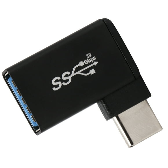 High Speed USB C To USB 3.0 Adapter, Convenient To Use 90 Degree USB C To USB 3.0 Adapter for Home for Work