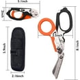 thumbnail image 2 of Emergency Response Shears Trauma Shears with Strap Cutter,Stainless Steel Foldable Scissors Pliers with Black Holster for Outdoor Camping Rescue Scissors Tools, 2 of 8