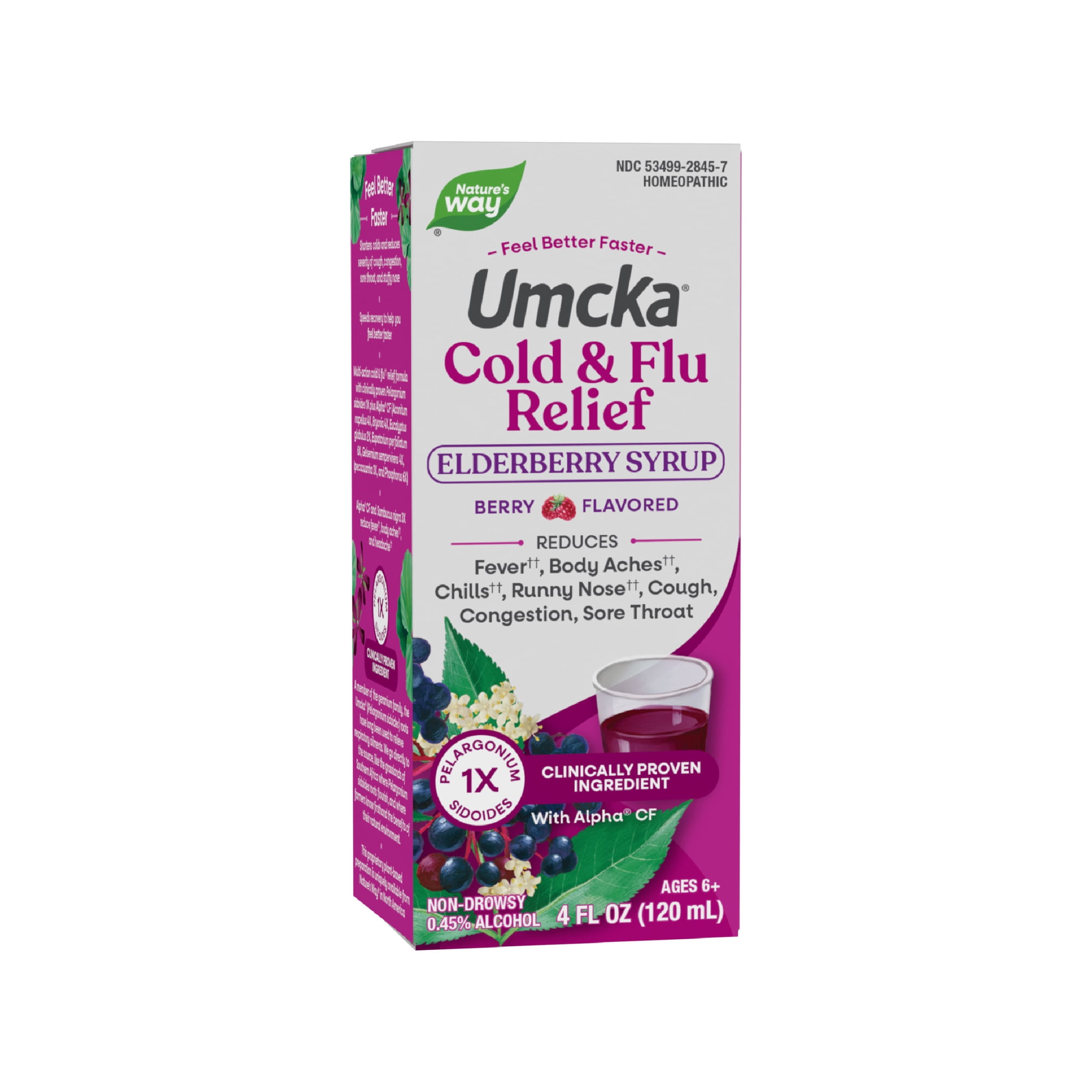 Nature's Way Umcka Cold & Flu Relief Elderberry Syrup††, Non
