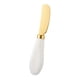 thumbnail image 2 of Cuchillo para mantequilla y queso, mango de porcelana, acero inoxidable para untar tostadas Oro, 2 of 9