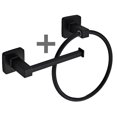 thumbnail image 4 of Matsuzay Toallero de baño de acero inoxidable, estante de almacenamiento, toallero de baño pulido montado en la pared, riel para ropa, suministros de Juegos de accesorios de baño No.2 Matsuzay HA026480-02, 4 of 6