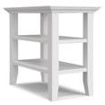 thumbnail image 3 of Simpli Home Acadian 14 inch Wide Solid Wood Transitional Narrow Side Table in White, 3 of 8