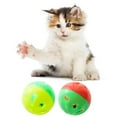 thumbnail image 4 of Yirtree 5PCS 1.77in Cat Toy Ball with Bell, Pet Toy Cat Bell Ball Cat Toy with Bell Cat Jingle Balls for Cats Kitten, Plastic Cat Toys Jingle Balls Pounce Chase Rattle Ball Toys Random Color, 4 of 8