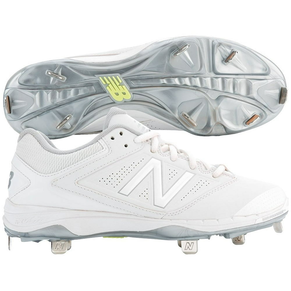 New Balance Women's SM4040B1 Softball Cleat, White, 9.5 B US Walmart