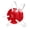 Varsity Red w/ White Straps, variant on Classic Wrestling Headgear White Straps
