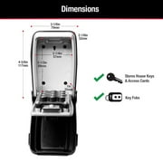 Master Lock Portable Push Button Combination Lock Box, Metal, 5423D