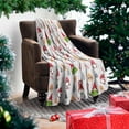 thumbnail image 3 of Christmas Throws Blankets, Gnome Gingerbread House Comfort Christmas Flannel Fleece Blanket, Super Soft Holiday Winter Home Decor Warm Cozy Blankets and Throws for Bedding Couch Xmas Gift, 50x60 Inch, 3 of 5