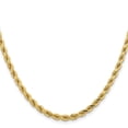 thumbnail image 6 of Auriga Fine Jewelry 14K Yellow Gold 4.25 mm Diamond-cut Rope Chain Necklace for Men 28", 6 of 7