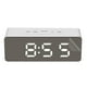 thumbnail image 5 of Reloj despertador digital LED Temperatura Escritorio Espejo de maquillaje Arte Snooze Reloj Dormitorio Decoración de oficina, Rectángulo seitruly HA3237-01B, 5 of 6