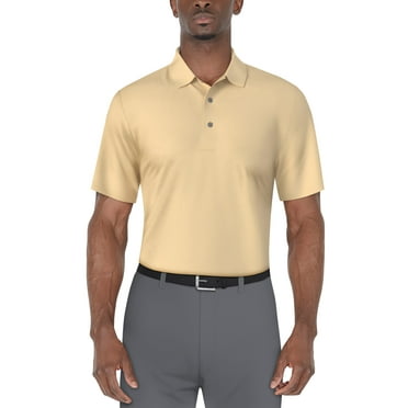 Ben Hogan Men's & Big Men's Performance Solid Polo Shirt with Short Sleeves, Sizes S-5XL