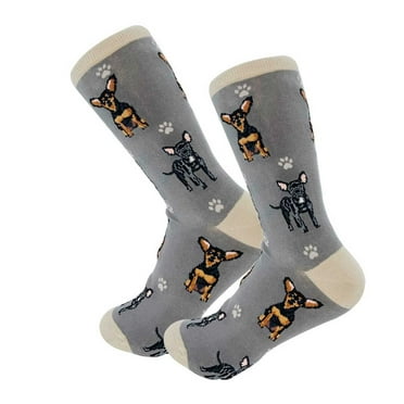 Happy Tails Black Chihuahua Dog Lover Socks - One Size Fits Most